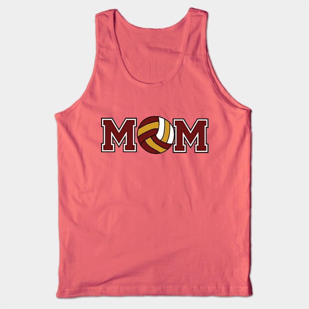 Volleyball Mom Maroon Tank Top by capesandrollerskates 